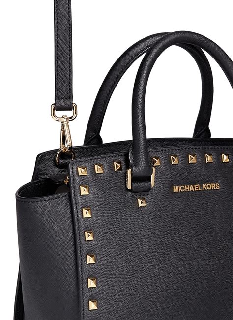 MICHAEL Michael Kors Selma Stud Medium Satchel Handbags